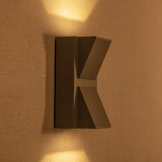 Modern Outdoor Wall Light – K-Shape