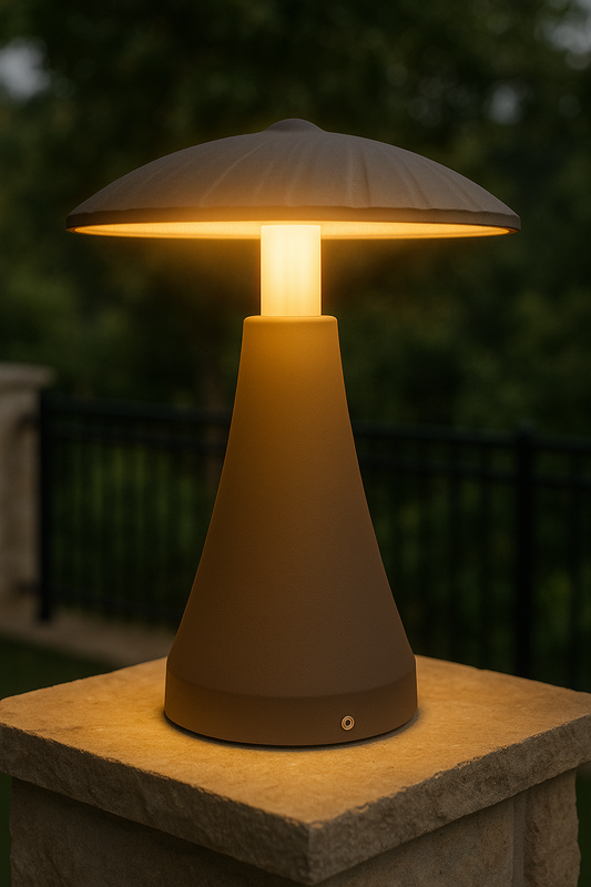 Modern Mushroom LED Gate Light