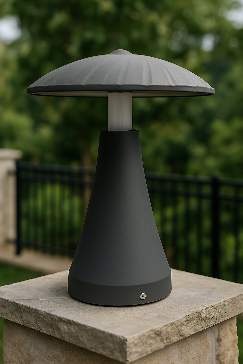 Modern Mushroom LED Gate Light