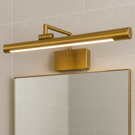 Elegant Antique Brass Picture Light