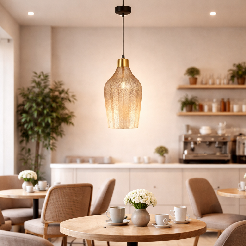 Modern Textured Glass Pendant Light