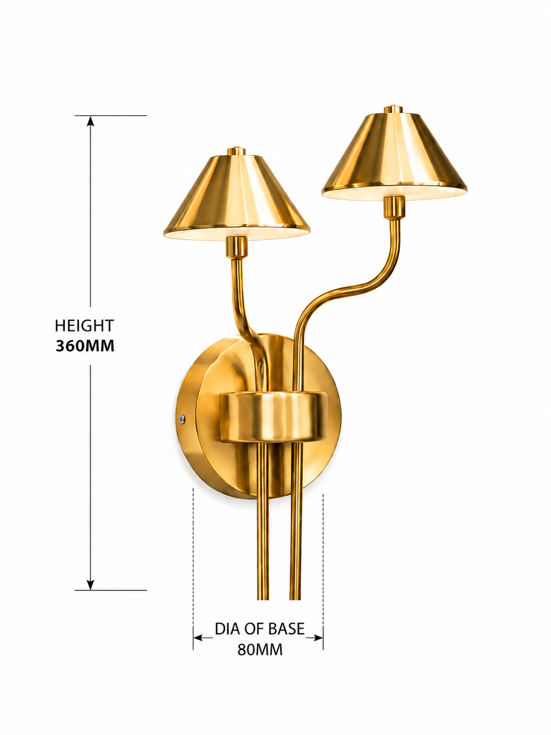 Aurelia Dual Shade Wall Lamp
