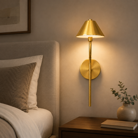 Aurelia Brass Wall Sconce - view 2