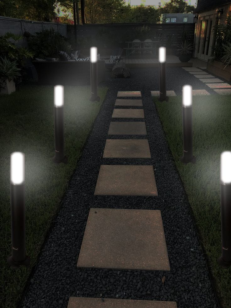 Modern Bollard Light