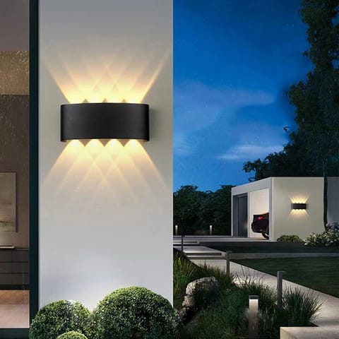 Sleek Dual-Beam LED Wall Light (4+4)