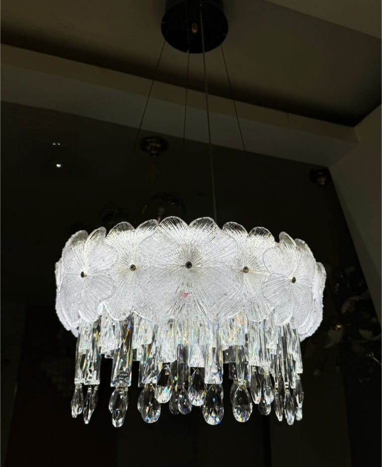 Crystal Floral Chandelier