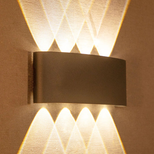 Sleek Dual-Beam LED Wall Light (4+4)