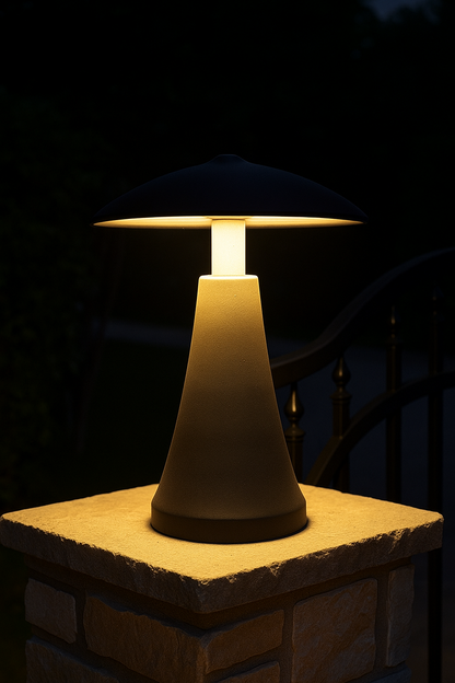 Modern Mushroom LED Gate Light