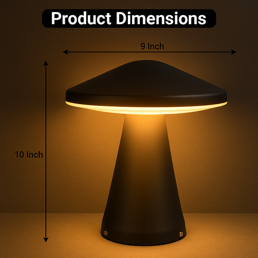 Modern Mushroom-Style LED Gate Light