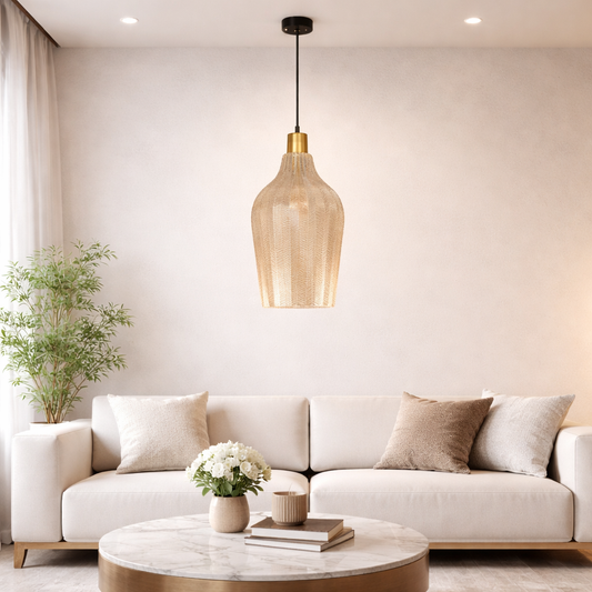 Modern Textured Glass Pendant Light