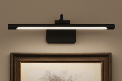 Sleek Black LED Picture Light
