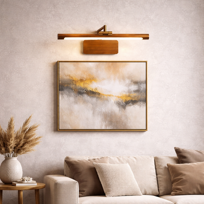 Wood Finish LED Picture Light