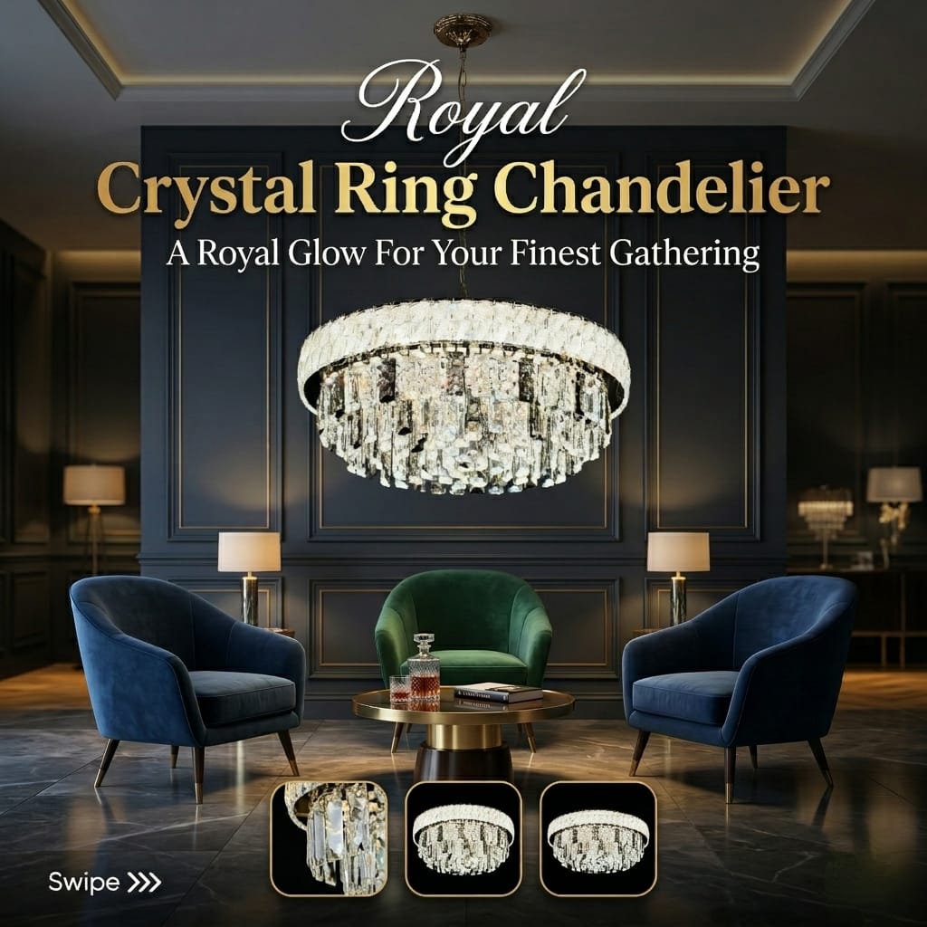 Royal Crystal Ring Chandelier