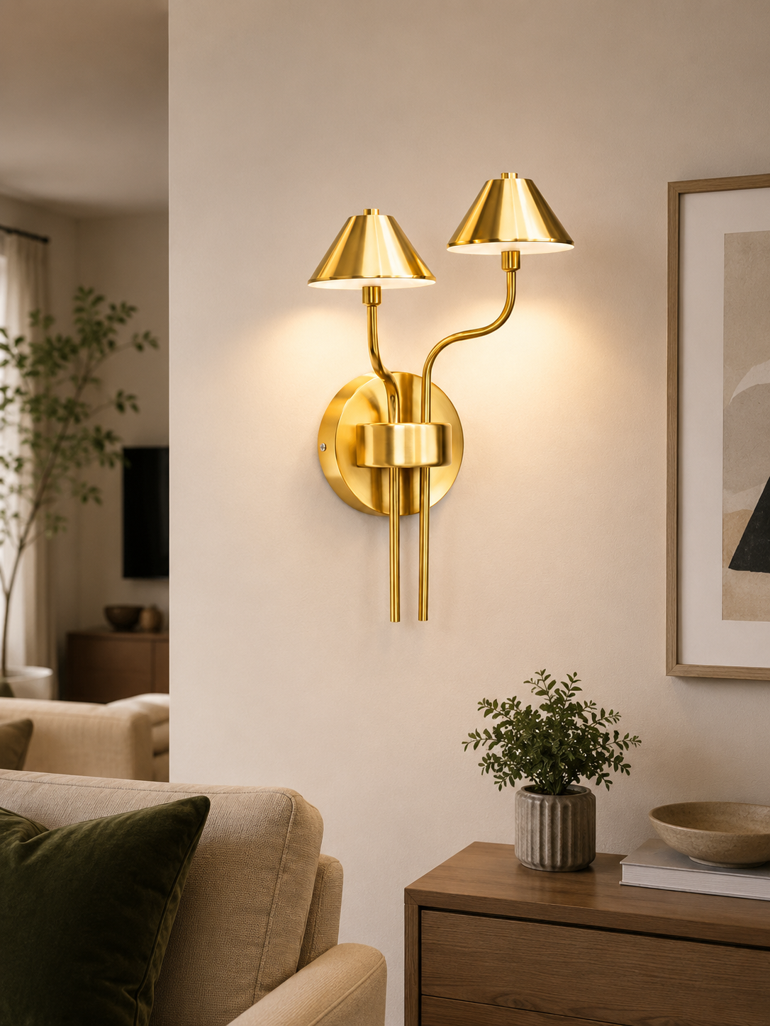Aurelia Dual Shade Wall Lamp