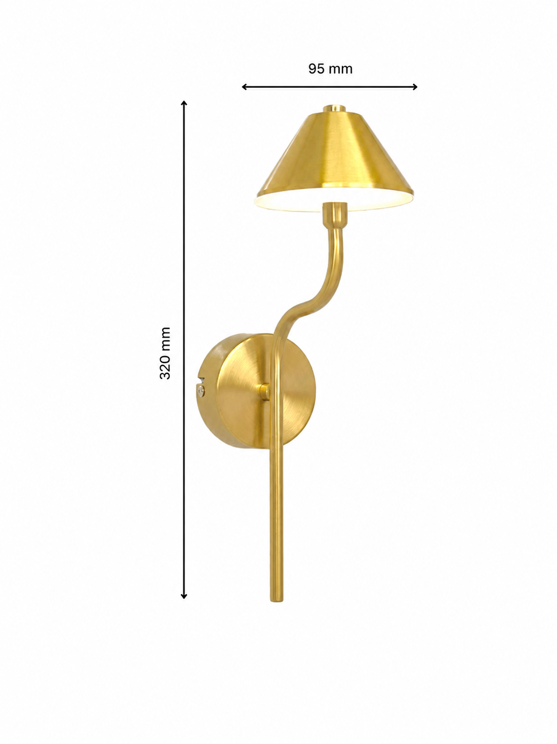 Aurelia Brass Wall Sconce