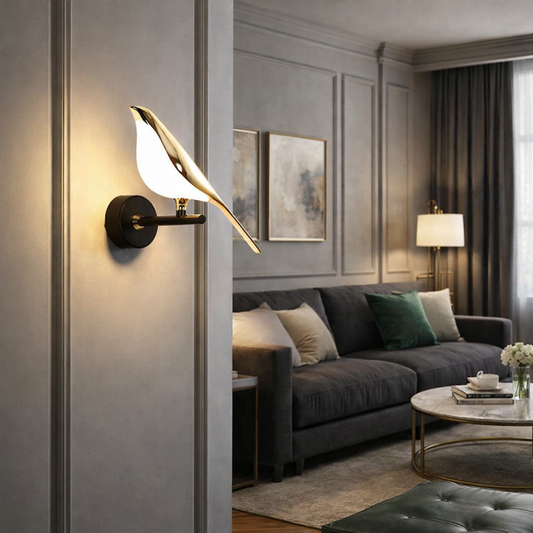 Modern Bird Design Wall Lamp
