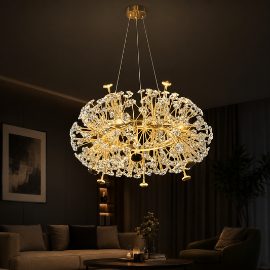 Celestia Crystal Ring Chandelier