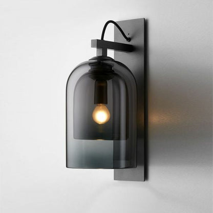 Modern Smoke Glass Wall Lamp
