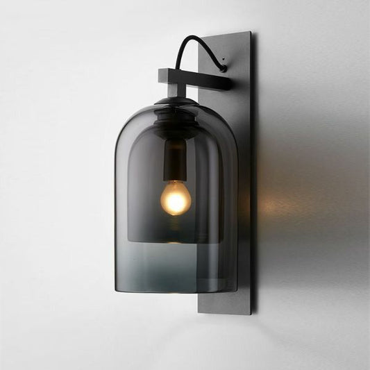 Modern Smoke Glass Wall Lamp